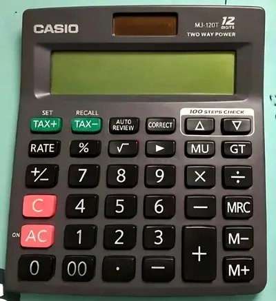 Casio MJ-120T Desktop Calculator - Working Condition