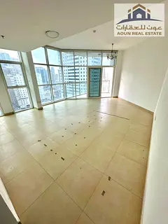 Al Taawun, near Dubai Exit: 3 bedrooms + living room, storage room, laundry room, panoramic windows,