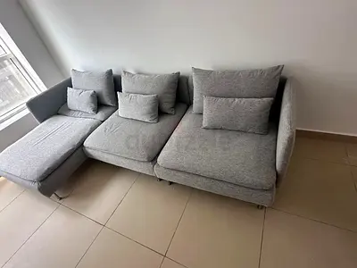 IKEA Soderhamn Stylish L Shape Sofa Grey