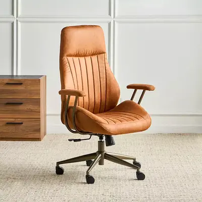 Office chair, work chair - Suede Leather
