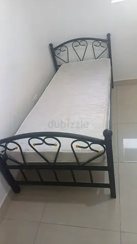 Single bed with mattress