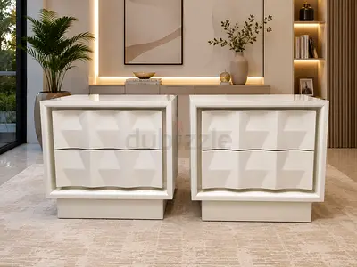 West Elm Carved Pattern Nightstands (26)