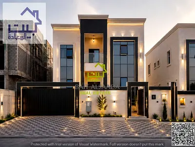 فيلا اثتثنائيه: علي شارع رئيسي, الحليو2 - عجمان, مقابل سفير ماركت, بدفعه مقدمه 10%