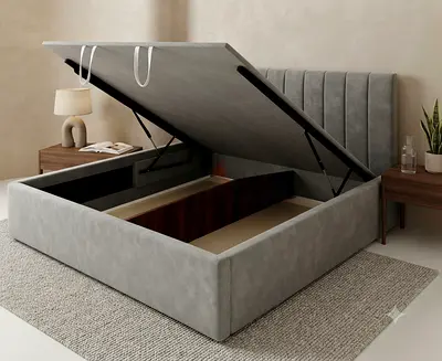 Hydraulic Storage King Size Bed Frame New For Sale