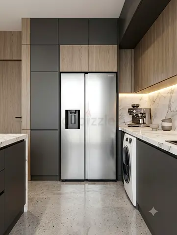 Samsung Side-by-Side Refrigerator – Silver | Good Condition | Premium Quality