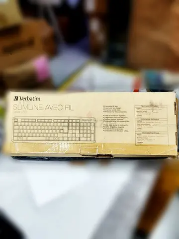Verbatim Slimline Wired USB Keyboard - Slim Design, New in Box