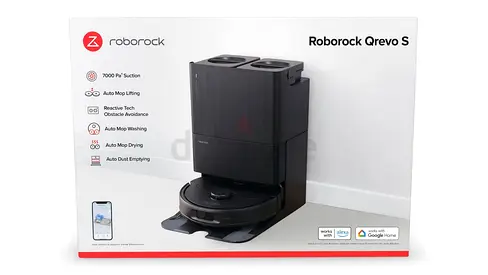 Roborock Qrevo S - Brand New Sealed Box - 7000Pa Robot Vacuum & Mop with All-in-One Dock