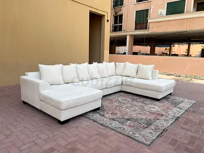 The one Kingston U shape Sofa Beige excellent condition