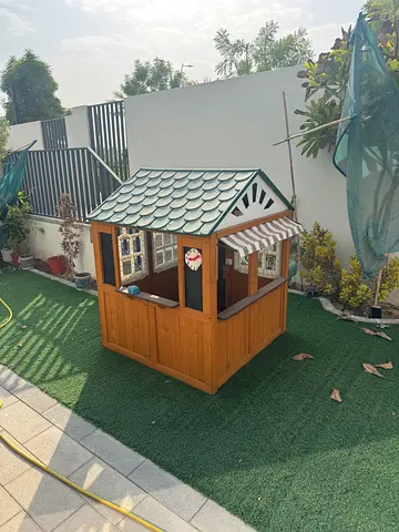 Wooden Outdoor Playhouse for Kids - Good Condition