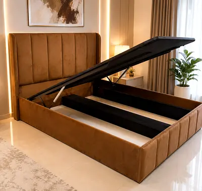 King Size Hydraulic Storage Bed Frame Size 180×200Cm