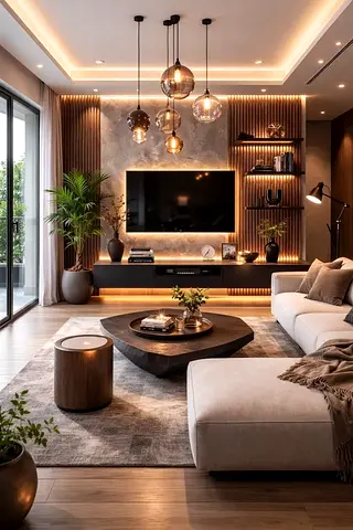 Luxury media wall