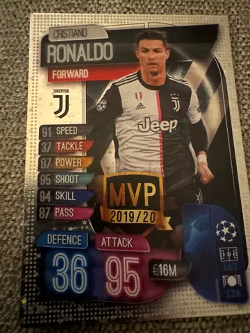 Cristiano Ronaldo UEFA Champions League MVP 2019/20 Trading Card (Topps) - Single Card