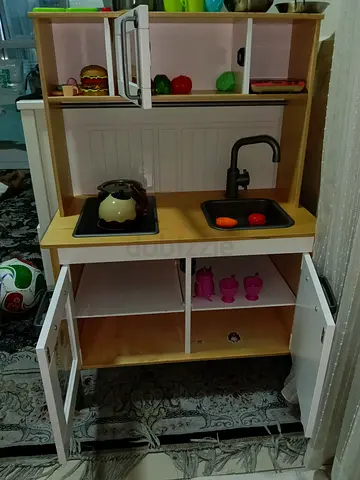 IKEA Wooden Play Kitchen Set with Play Food and Accessories