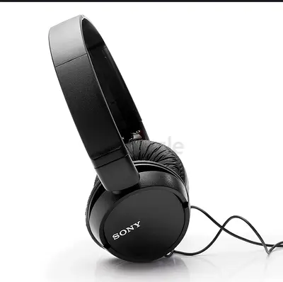 Black Wired Over Ear Headphones SONY