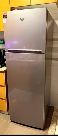 Beko Top Freezer Refrigerator - Good Condition, 2 Doors, Silver