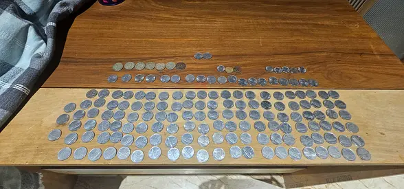 vintage Indian coins collection-1974&1977 commemorative