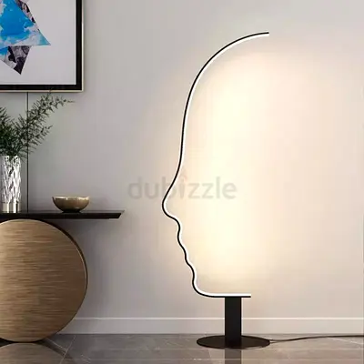 Floor standing lamp , face-shaped design