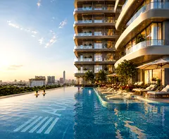 100%Real Price)High Floor/Creek&Burj View/1Min to Metro