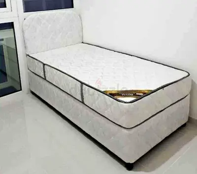 New American Base Single bed with Spring soft mattress and base