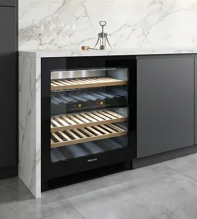 Miele Latest Model Built-in Wine Fridge – 46 Bottles | Dual Temperature Zones | Premium German