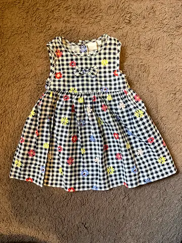 Baby 9-12 months Black & White Bluezoo Floral Sundress