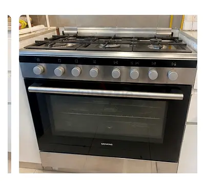 Siemens 90cm Stainless Steel Gas Cooker with Electric Oven - Used