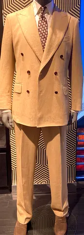 Suitsupply Beige Double Breasted Men's Suit