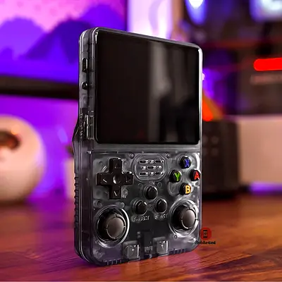 (Console+case)Handheld gaming console Retro Gaming Console - Portable Clear Shell, 25000 games
