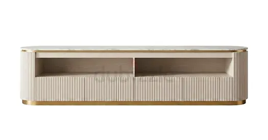 TV Stand with Marble Top 250x40x50cm