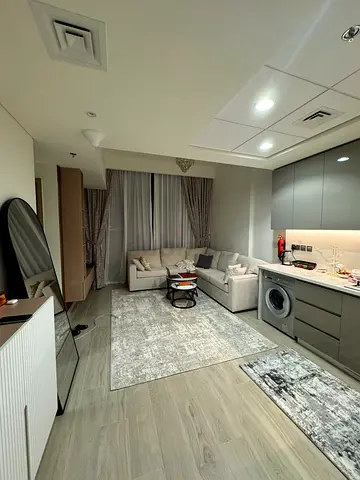 Compact  apartment living room  sofa