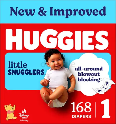 Huggies Little Snugglers Diapers Size 1 - 168 Count