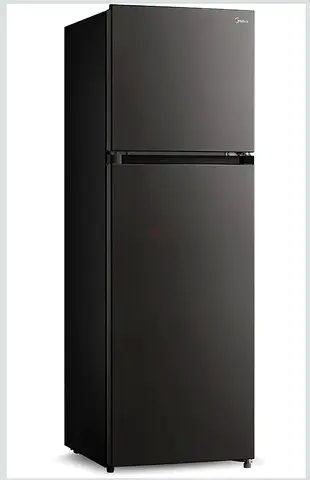 Midea 2-Door Top Freezer Refrigerator - Black, Good Condition