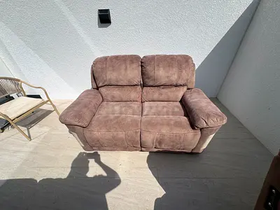 HomeCenter Dawson 3 & 2 seater fabric recliner priced to sell fast