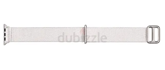 White Nylon Apple Watch