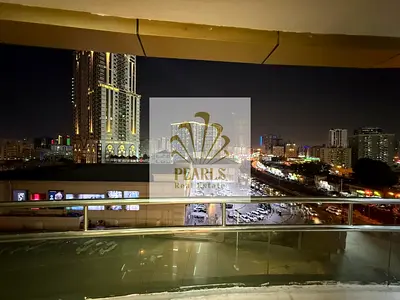 Furnished 2BR apartment for annual rent in Horizon Towers, Al Rashidiya 1, opposite Safeer Mall and near Wintesto, 3 bathrooms, 2 balconies, free park