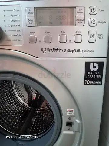 Samsung Front-load washing machine 8kg Eco Bubble (digital inverter)