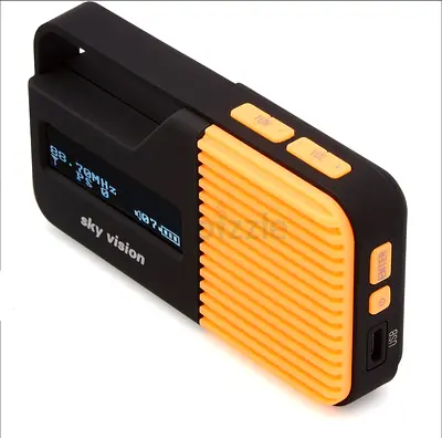 Sky Vision DAB 12 O compact, portable orange pocket radio