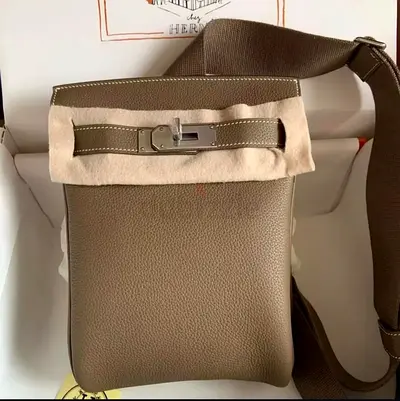 Hermes HAC a dos leather bag