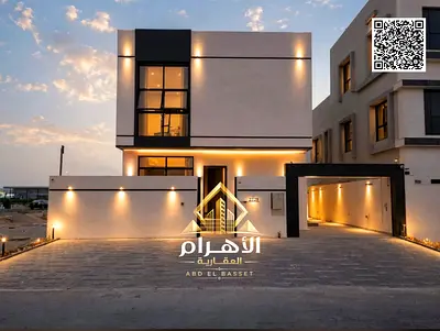 فيلا فاخرة للبيع في الباهية، عجمان | 6 غرف نوم رئيسية | طابق أرضي + طابق أول + سطح | ملكية حرة | رسوم التسجيل مشمولة.