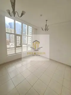 No commission and one month free: Apartment for rent in Al Majaz 1, featuring a living room, bedroom
