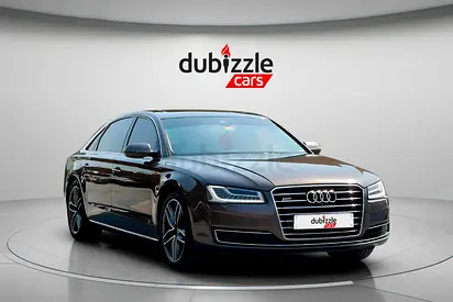 AED 2735/month | 2015 Audi A8 L 50 TFSI quattro | GCC Specs | Ref#513932