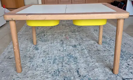 IKEA FLISAT Children’s table with storage boxes