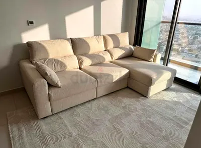 Looks Great condition IKEA esklstuna lshape sofa bed with storage beige