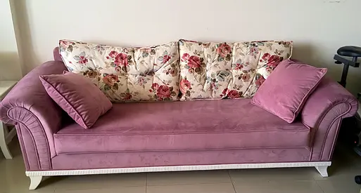 Two 3 seater sofas and two single seater armchairs