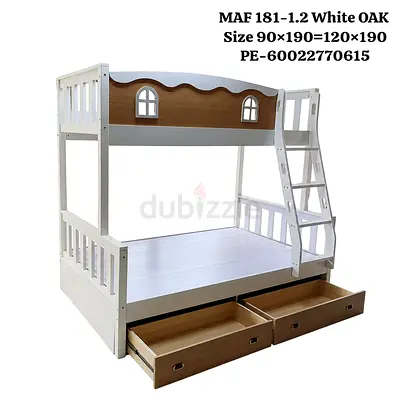 Premium Wooden Bunk Bed – Strong & Space Saving 🛏️