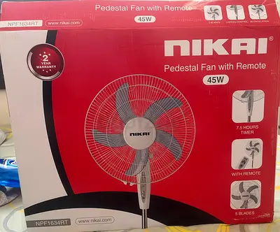 Nikai 45W Pedestal Fan