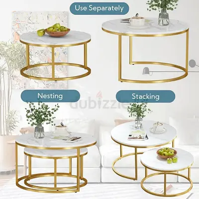 Modern Round Nesting Coffee Tables
