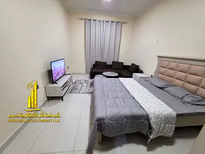 Luxury second occupied studio with separate kitchen and open view, fully furnished ✨ Ajman Al Muwaihat. For monthly rent. Rent includes