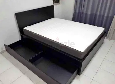 Ikea King Size Bed with Mattress Available in Perfect Condition