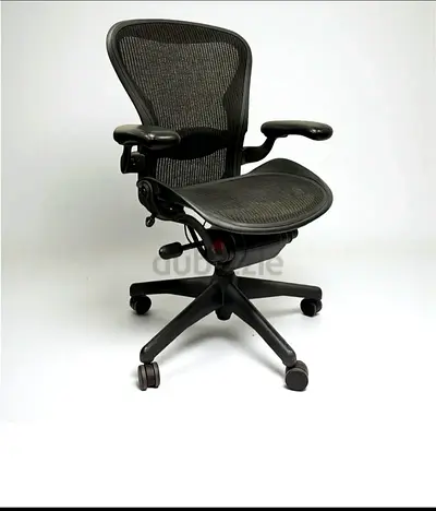 Herman Miller Aeron Office Chair - Size B, Fully Adjustable, Black